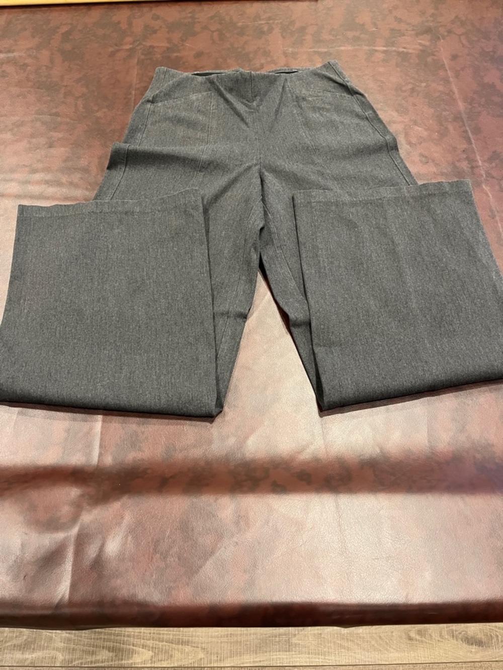 Old Navy Gray High-Rise Wide Leg Pants